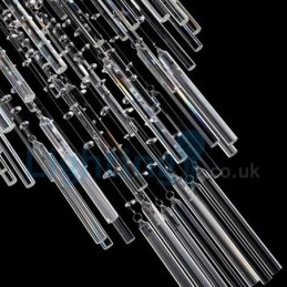 Designer Touch Decorative Modern Contemporary Chandelier Flush mount Pendant Fixture Crystal Rain Drop Light