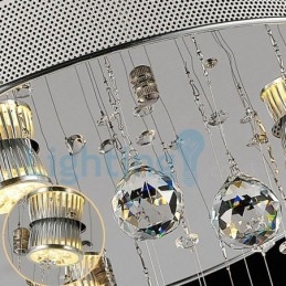 Designer Touch Decorative Modern Contemporary Chandelier Flush mount Pendant Fixture Crystal Rain Drop Light