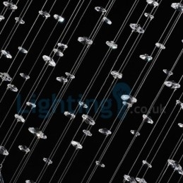 Designer Touch Decorative Modern Contemporary Chandelier Flush mount Pendant Fixture Crystal Rain Drop Light