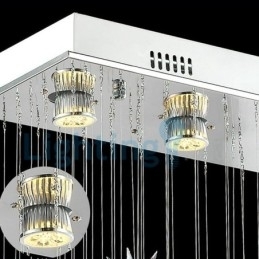 Designer Touch Decorative Modern Contemporary Chandelier Flush mount Pendant Fixture Crystal Rain Drop Light