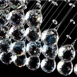 Designer Touch Decorative Modern Contemporary Chandelier Flush mount Pendant Fixture Crystal Rain Drop Light