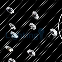 Designer Touch Decorative Modern Contemporary Chandelier Flush mount Pendant Fixture Crystal Rain Drop Light