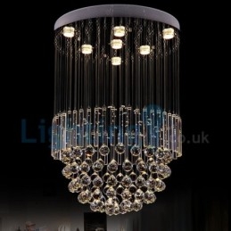 Designer Touch Decorative Modern Contemporary Chandelier Flush mount Pendant Fixture Crystal Rain Drop Light
