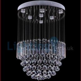 Designer Touch Decorative Modern Contemporary Chandelier Flush mount Pendant Fixture Crystal Rain Drop Light