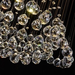 Designer Touch Decorative Modern Contemporary Chandelier Flush mount Pendant Fixture Crystal Rain Drop Light