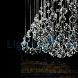 Designer Touch Decorative Modern Contemporary Chandelier Flush mount Pendant Fixture Crystal Rain Drop Light
