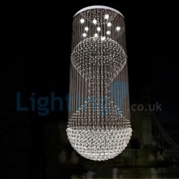 Designer Touch Decorative Modern Contemporary Chandelier Flush mount Pendant Fixture Crystal Rain Drop Light