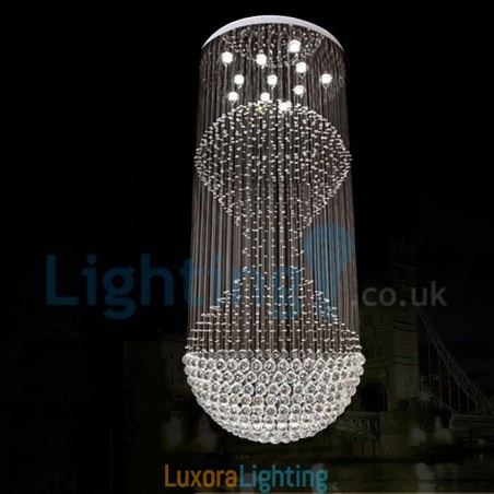 Designer Touch Decorative Modern Contemporary Chandelier Flush mount Pendant Fixture Crystal Rain Drop Light