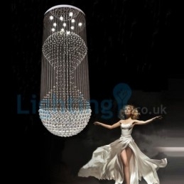 Designer Touch Decorative Modern Contemporary Chandelier Flush mount Pendant Fixture Crystal Rain Drop Light