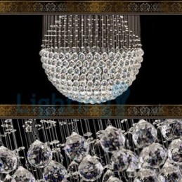 Designer Touch Decorative Modern Contemporary Chandelier Flush mount Pendant Fixture Crystal Rain Drop Light