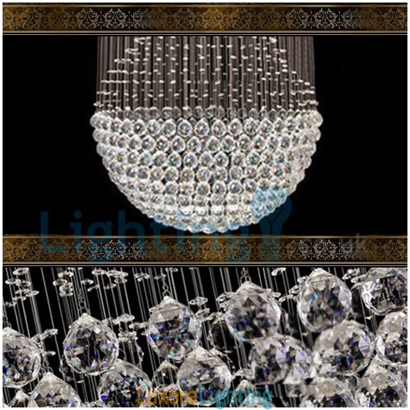 Designer Touch Decorative Modern Contemporary Chandelier Flush mount Pendant Fixture Crystal Rain Drop Light