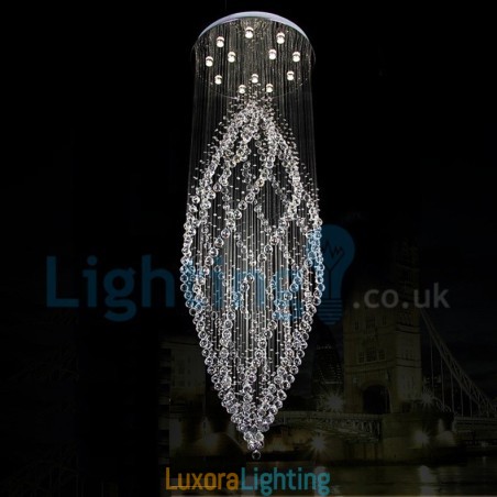 Designer Touch Decorative Modern Contemporary Chandelier Flush mount Pendant Fixture Crystal Rain Drop Light