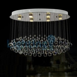 Designer Touch Decorative Modern Contemporary Chandelier Flush mount Pendant Fixture Crystal Rain Drop Light