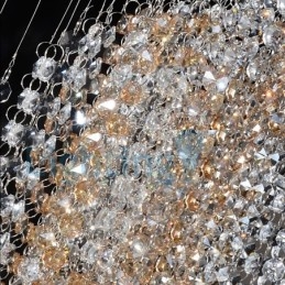 Designer Touch Decorative Modern Contemporary Chandelier Flush mount Pendant Fixture Crystal Rain Drop Light