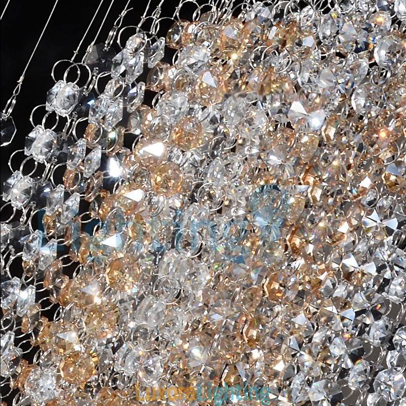 Designer Touch Decorative Modern Contemporary Chandelier Flush mount Pendant Fixture Crystal Rain Drop Light