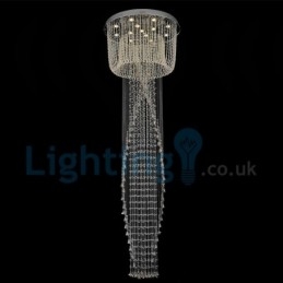 Designer Touch Decorative Modern Contemporary Chandelier Flush mount Pendant Fixture Crystal Rain Drop Light