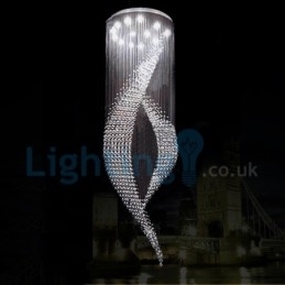 Designer Touch Decorative Modern Contemporary Chandelier Flush mount Pendant Fixture Crystal Rain Drop Light