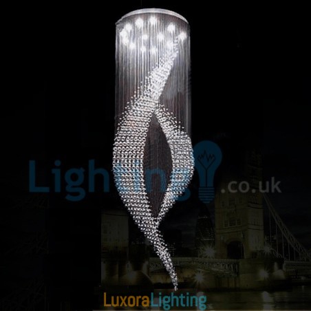 Designer Touch Decorative Modern Contemporary Chandelier Flush mount Pendant Fixture Crystal Rain Drop Light