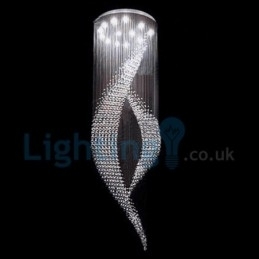 Designer Touch Decorative Modern Contemporary Chandelier Flush mount Pendant Fixture Crystal Rain Drop Light