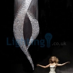 Designer Touch Decorative Modern Contemporary Chandelier Flush mount Pendant Fixture Crystal Rain Drop Light