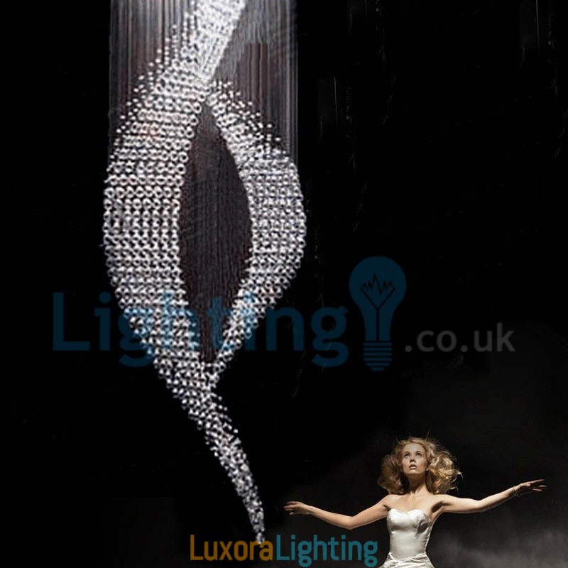 Designer Touch Decorative Modern Contemporary Chandelier Flush mount Pendant Fixture Crystal Rain Drop Light