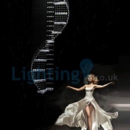 Designer Touch Decorative Modern Contemporary Chandelier Flush mount Pendant Fixture Crystal Rain Drop Light