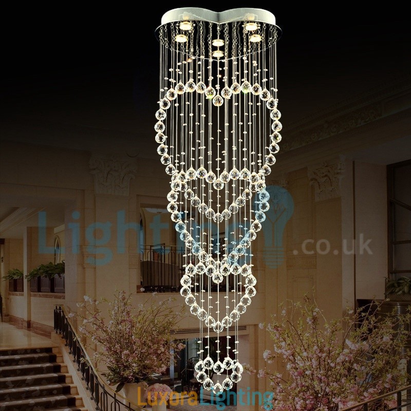 Designer Touch Decorative Modern Contemporary Chandelier Flush mount Pendant Fixture Crystal Rain Drop Light