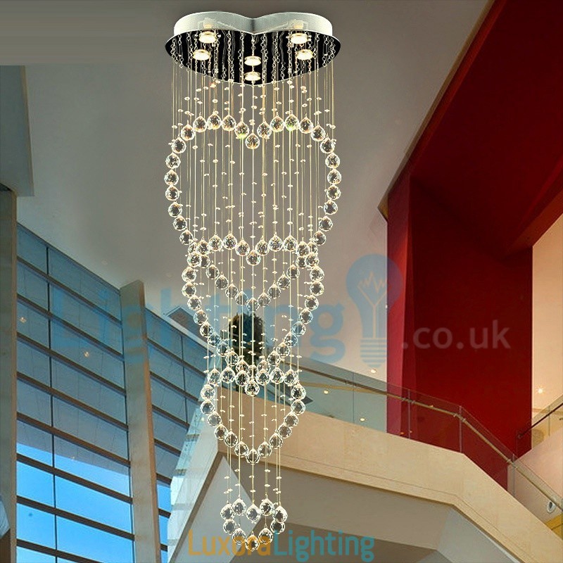 Designer Touch Decorative Modern Contemporary Chandelier Flush mount Pendant Fixture Crystal Rain Drop Light