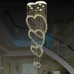 Designer Touch Decorative Modern Contemporary Chandelier Flush mount Pendant Fixture Crystal Rain Drop Light