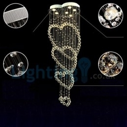 Designer Touch Decorative Modern Contemporary Chandelier Flush mount Pendant Fixture Crystal Rain Drop Light