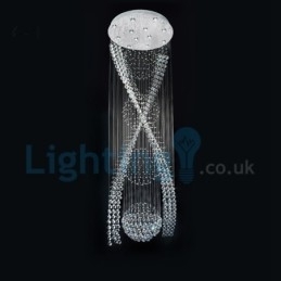 Designer Touch Decorative Modern Contemporary Chandelier Flush mount Pendant Fixture Crystal Rain Drop Light