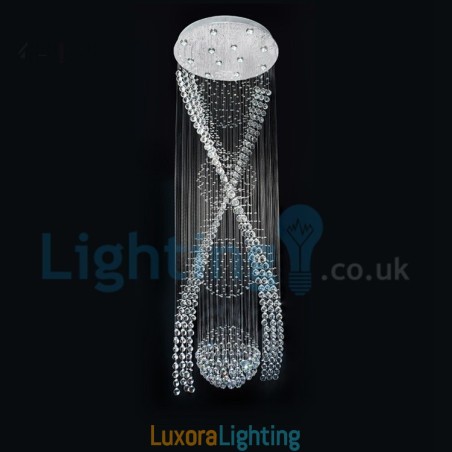 Designer Touch Decorative Modern Contemporary Chandelier Flush mount Pendant Fixture Crystal Rain Drop Light