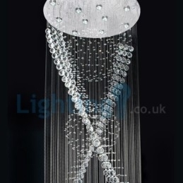 Designer Touch Decorative Modern Contemporary Chandelier Flush mount Pendant Fixture Crystal Rain Drop Light