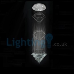 Designer Touch Decorative Modern Contemporary Chandelier Flush mount Pendant Fixture Crystal Rain Drop Light