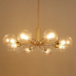Designer Touch Decorative 8 Lights Nordic Postmodern Creative Glass Magic Bean Chandelier