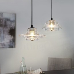Designer Touch Decorative Single Head Glass Pendant Light Cafe