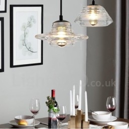 Designer Touch Decorative Single Head Glass Pendant Light Cafe
