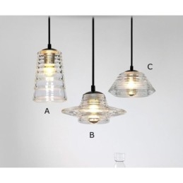 Designer Touch Decorative Single Head Glass Pendant Light Cafe