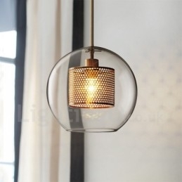 Designer Touch Decorative Modern Minimalist Nordic Style Decoration Cafe Glass Ball Single Head Pendant Light