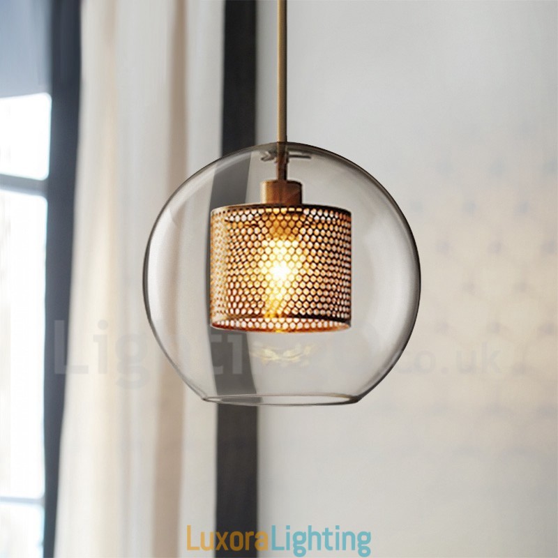 Designer Touch Decorative Modern Minimalist Nordic Style Decoration Cafe Glass Ball Single Head Pendant Light