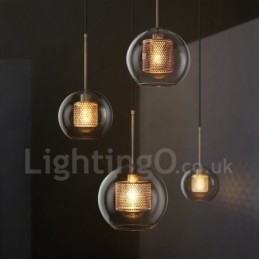 Designer Touch Decorative Modern Minimalist Nordic Style Decoration Cafe Glass Ball Single Head Pendant Light