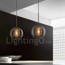 Designer Touch Decorative Modern Minimalist Nordic Style Decoration Cafe Glass Ball Single Head Pendant Light