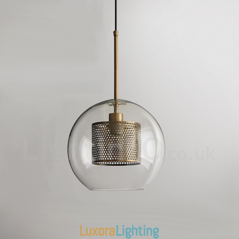 Designer Touch Decorative Modern Minimalist Nordic Style Decoration Cafe Glass Ball Single Head Pendant Light