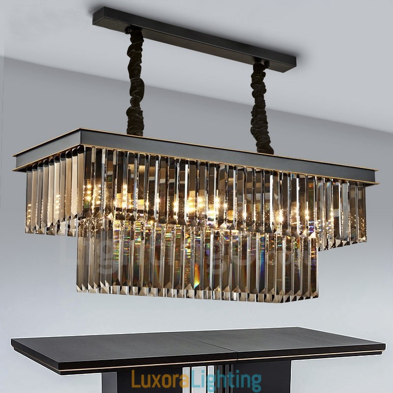 Designer Touch Decorative Retro Crystal Pendant Light Cafe Exibittion Hall