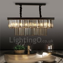 Designer Touch Decorative Retro Crystal Pendant Light Cafe Exibittion Hall