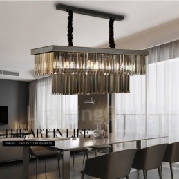 Designer Touch Decorative Retro Crystal Pendant Light Cafe Exibittion Hall