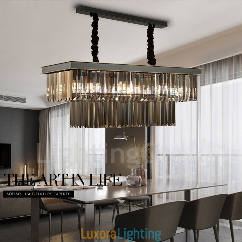 Designer Touch Decorative Retro Crystal Pendant Light Cafe Exibittion Hall