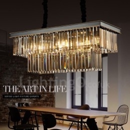 Designer Touch Decorative Retro Crystal Pendant Light Cafe Exibittion Hall