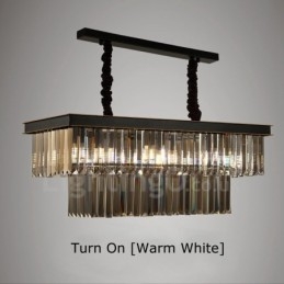 Designer Touch Decorative Retro Crystal Pendant Light Cafe Exibittion Hall