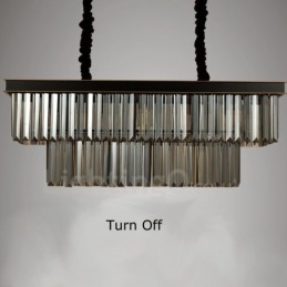 Designer Touch Decorative Retro Crystal Pendant Light Cafe Exibittion Hall